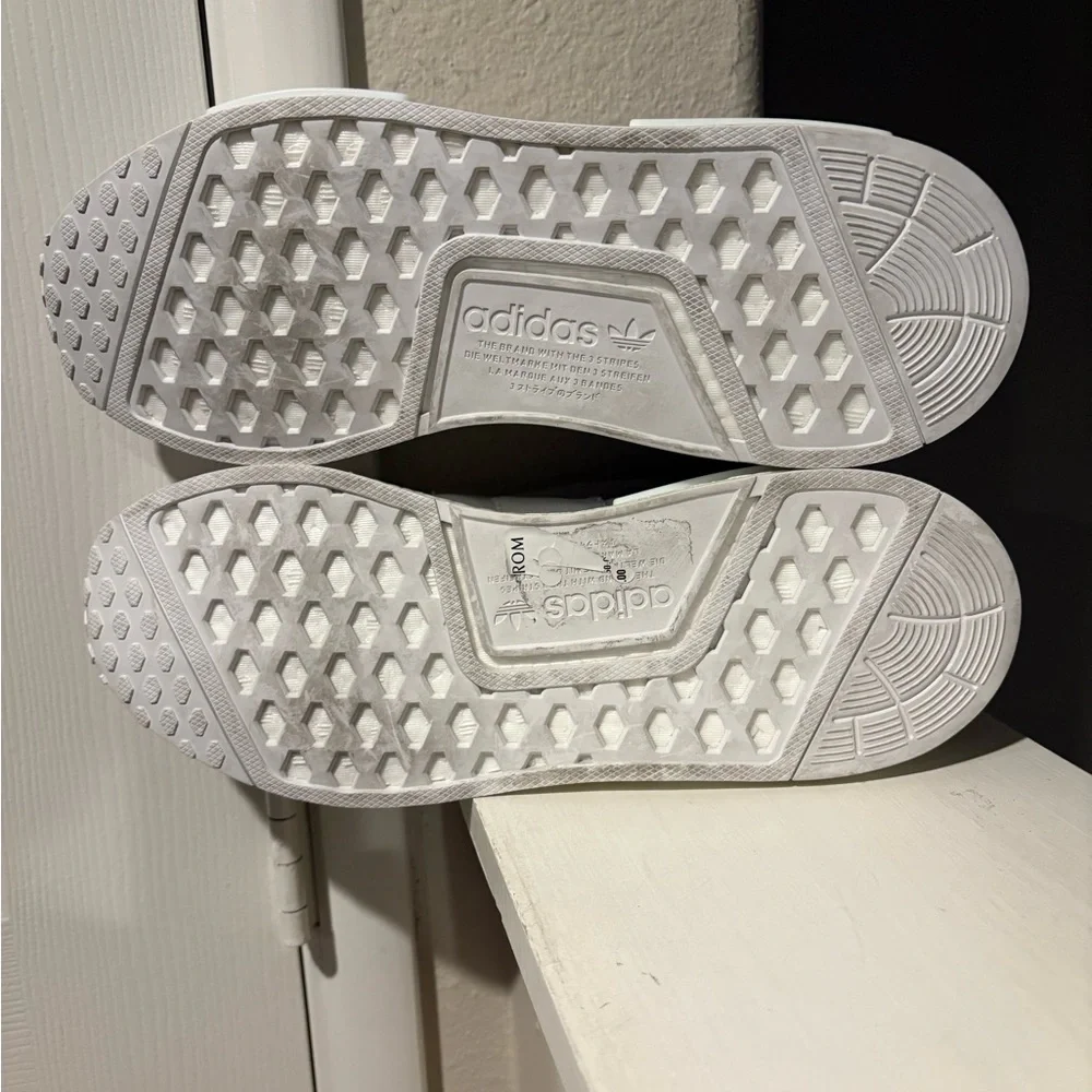 Size 9 - adidas NMD_R1 White Almost Lime W Women Sneakers GW5699 - Picture 8 of 9